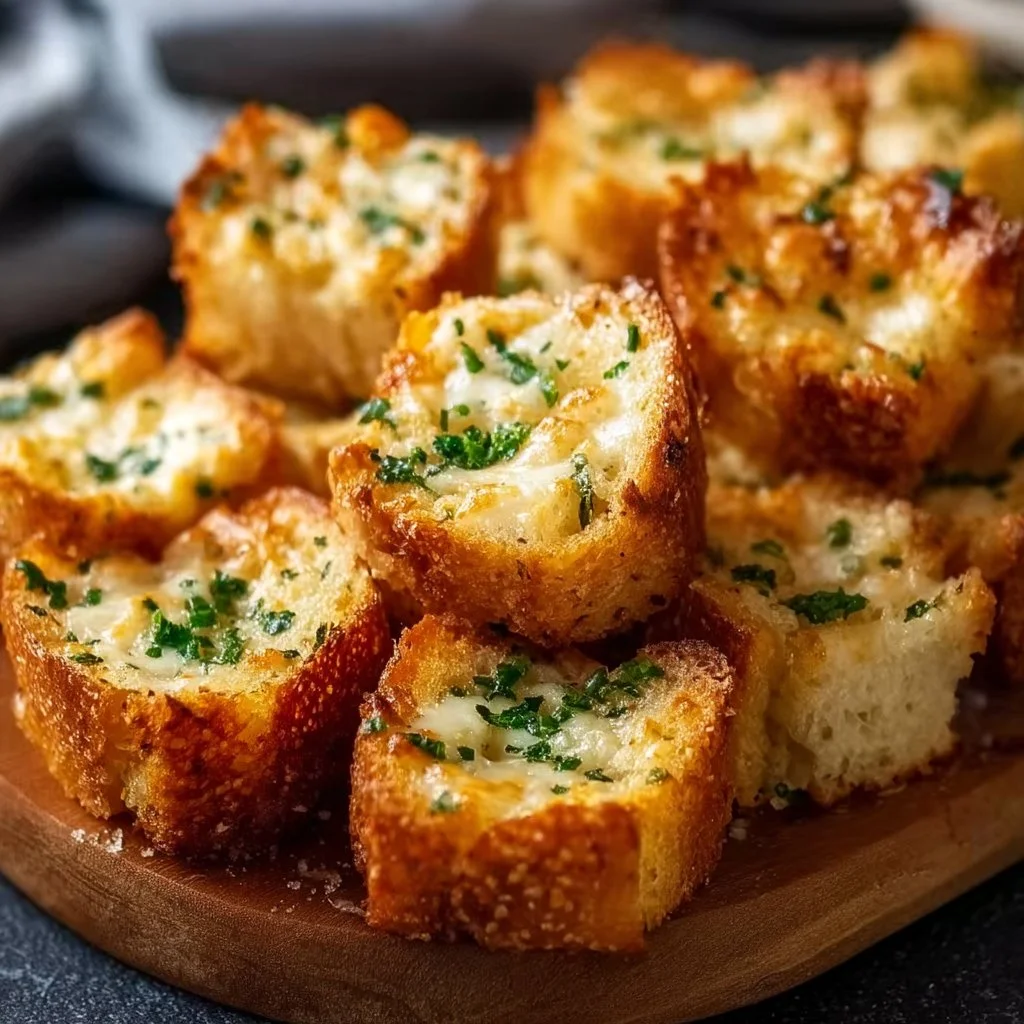 Knoblauchbrot-Teilchen mit Käse