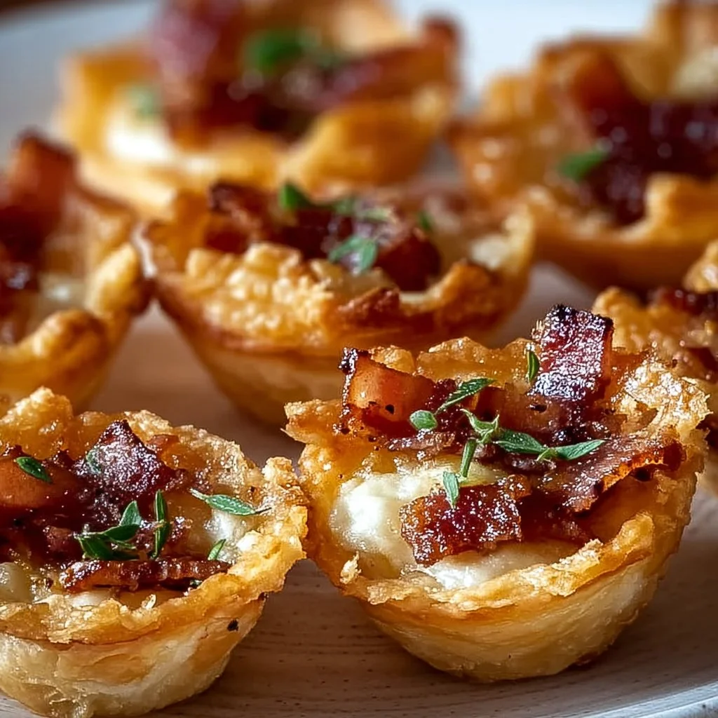 Knusprige Mini Tart Flamb&eacute;e H&auml;ppchen f&uuml;r jede Party