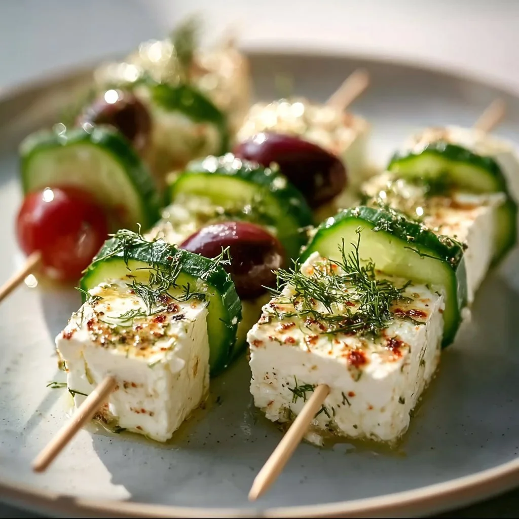 Leckere Feta-Spie&szlig;e mit Gurke &ndash; Einfaches Rezept f&uuml;r dich!