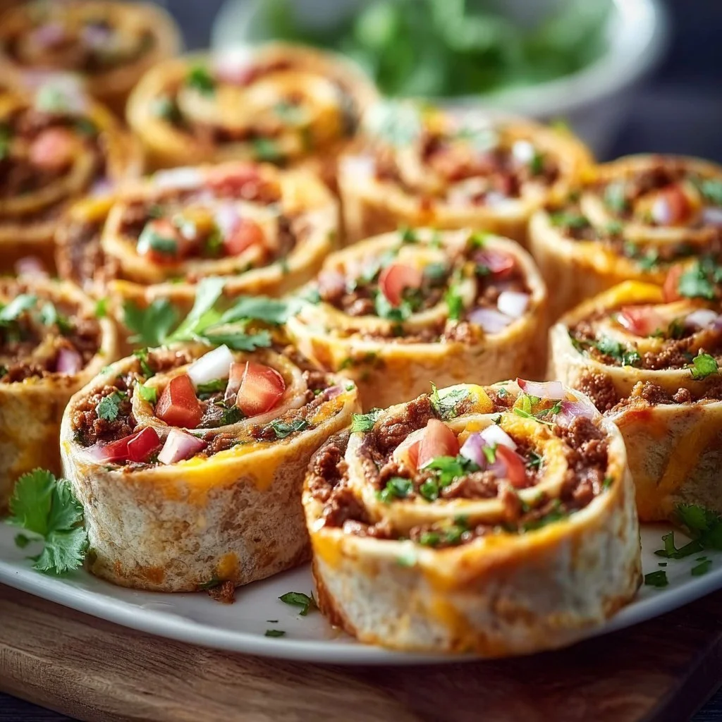 Leckere Taco-Pinwheels &ndash; Ideal f&uuml;r jede Party und als Snack!