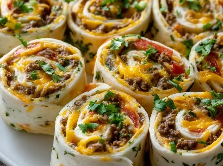 Leckere Taco-Pinwheels &ndash; Ideal f&uuml;r jede Party und als Snack!