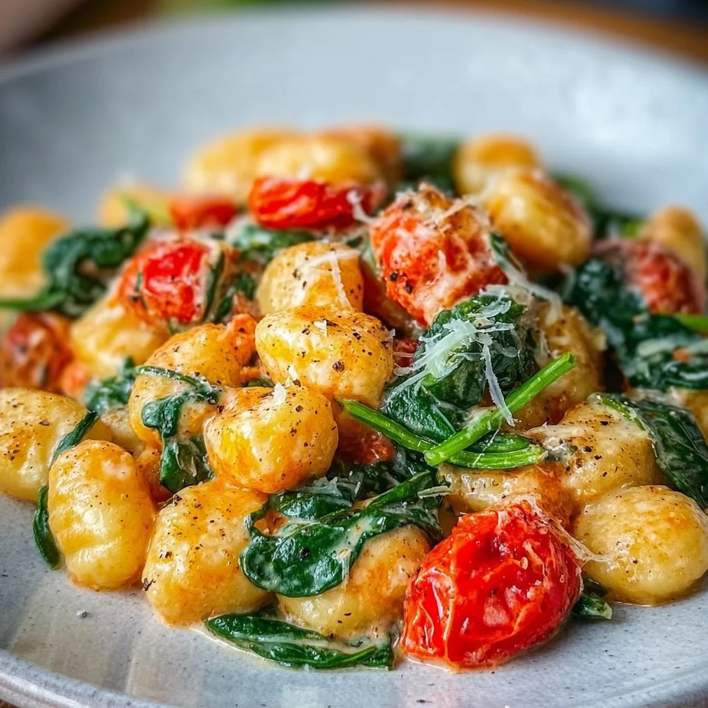 Schnelle Gnocchi-Pfanne mit Tomate & Spinat: Ein Unglaubliches Ultimatives Rezept für 4 Personen