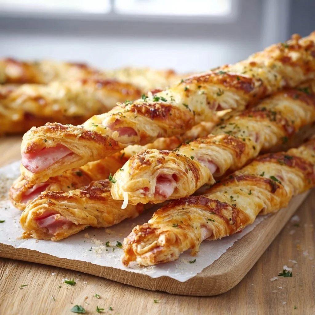Superleckere Bl&auml;tterteigstangen mit Schinken und K&auml;se - Kochen mit uns im Jahr 2026 | Rezepte, herzhafte Fingerfood-Rezepte, Fingerfood-Rezepte