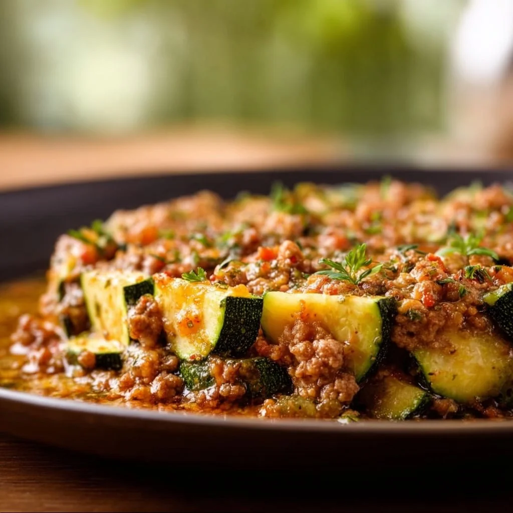 Zucchini-Hack-Pfanne